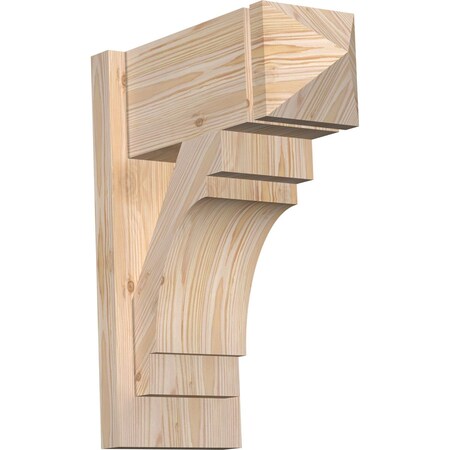 Ekena Millwork Merced Arts & Crafts Smooth Outlooker, Douglas Fir, 7 1/2"W x 16"D x 20"H OUT08X16X20MRC03SDF
